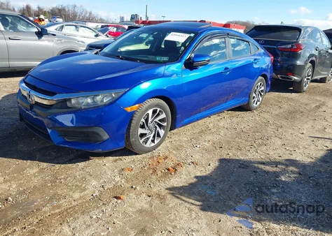 2017 Honda Civic Ex from USA, damaged, VIN 19XFC2F75HE200747